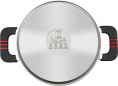 Кастрюля 1.2л Rondell Stripes RDS-1636, нержавеющая сталь, с крышкой
