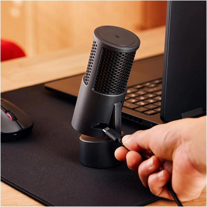 Микрофон проводной HyperX SoloCast 2 2м черный (AR0A0AA)