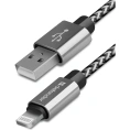 USB кабель Defender ACH01-03T PRO USB2.0 Белый, AM-LightningM, 1m, 2.1A 87809