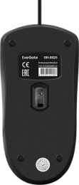 Мышь ExeGate Professional Standard SH-8025 USB, оптическая, 1000dpi, 3D, 3 кнопки и колесо прокрутки, длина кабеля 1,5м, черная, Color Box EX295306RUS