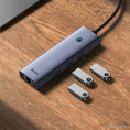 Хаб Baseus BS-OH109 UltraJoy Series 4 порта USBA to USB3.0*3+RJ45*1 Space Grey B0005280A813-01