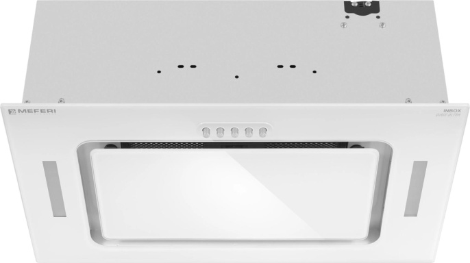Вытяжка встраиваемая Meferi Ultra INBOX52WH Glass белый управление: кнопочное 1 мотор (INBOX52WH GLASS ULTRA)