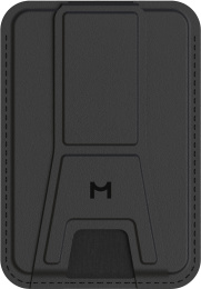 Кошелек-кардхолдер Magssory Duo ACL011 Midnight ACL011m вмещает до 3-х пластиковых карт, совместимость с MagSafe, складная многофункциональная подставка