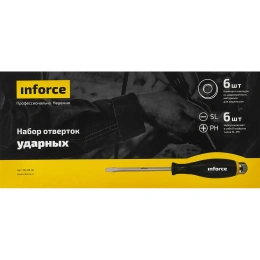 Набор ударных отверток 6 шт Inforce 06-09-91