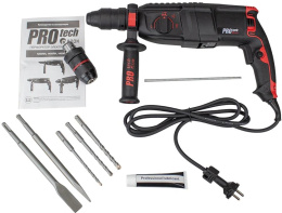 Перфоратор Edon PROtech 1250RH патрон:SDS-plus уд.:4.5Дж 1350Вт кейс в комплекте (22100)