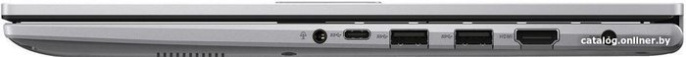 Ноутбук ASUS Vivobook 15 X1504VA-BQ591 [90NB13Y2-M00X80] Cool Silver 15.6" {FHD Core 5 120U/16GB/SSD512GB/Intel Graphics/Backlit/DOS}