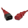 Кабель питания для монитора Hyperline PWC-IEC13-IEC14-1.0-RD IEC 320 C13 - IEC 320 C14 1 метр