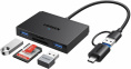 Кардридер UGREEN CM812 45167 4-in-1 MicroSD*USB*USB-C*SDXC*SDHC Card Reader. Цвет: черный