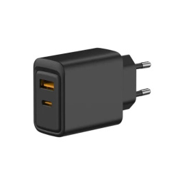 Rexant 18-2219 Сетевое зарядное устройство с портами USB-A и USB-C, 30Вт, черное