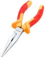 Длинногубцы WorkPro VDE 160мм WP342012 хромованадиевая сталь с покрытием Ni-Fe, удобная ручка из двух материалов, встроенные защитные элементы предотвращают контакт рук с токопроводящими деталями, изолированное напряжение: 1000 В