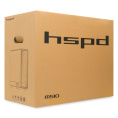 Корпус без блока питания Case HSPD M510, Mesh Mid Tower, Black, TG, 0.5 SPCC, no fans ATX, mATX, mITX 180/280/160mm 1x2.5", 1x3.5", 7xPCI 1xUSB-A 3.0, 1xUSB-A 1.0 517x277x418mm M510-TGBK