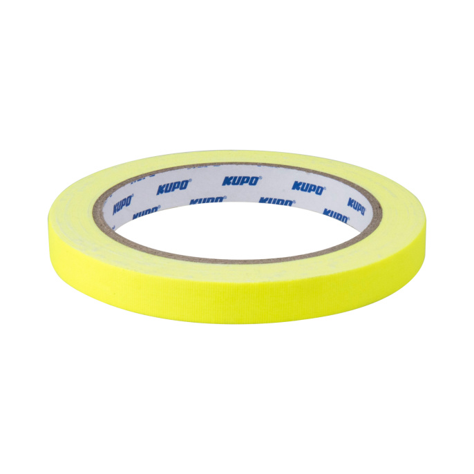 Лента клейкая KUPO CSS-1215Y CLOTH SPIKE TAPE желтая