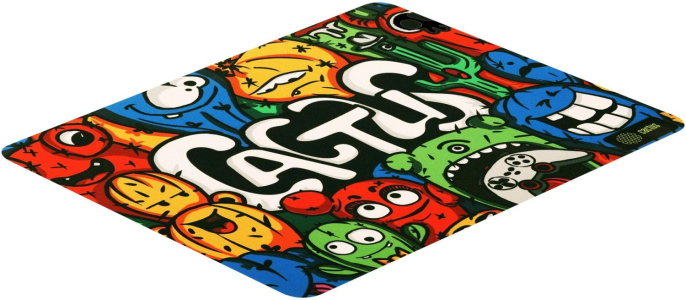 Коврик для мыши Cactus Colorful Cacti ткань, 300х250х3мм [cs-mpc-d03m]