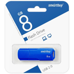Smartbuy USB Drive 8GB CLUE Blue SB8GBCLU-BU UFD 2.0