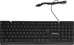 Клавиатура Defender Element HB-190, USB, мембранная,  черный [45191]