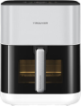 Аэрофритюрница Trouver Air Fryer FD10 Pro White VFF12A двойная система HeatSync™, циркуляция горячего воздуха при температуре 360° C, металлическая внутренняя поверхность, объем 6 л, видимое окошко, 11 предустановленных режимов приготовления, LED экран