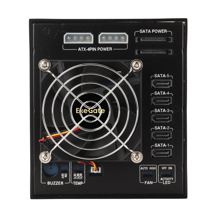 Корзина для HDD ExeGate HS535-01 (универсальная, на 5*3,5" SATA/SAS HDD, занимает 3*5,25" отсека, RTL) EX264646RUS