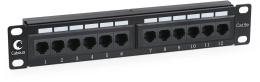 Cabeus PL-12-Cat.5e 10"-Dual IDC Патч-панель 10", установочный размер 236 мм, 12 портов RJ-45, категория 5e, Dual IDC
