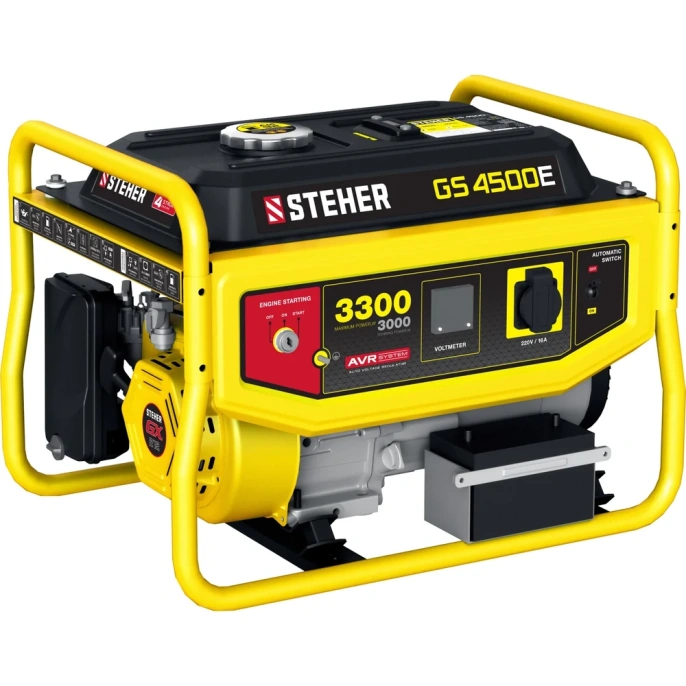 Бензиновый генератор с электростартером STEHER 3300 GS-4500Е