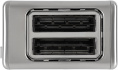 Тостер Hyundai HYT-3305 800Вт черный/серебристый