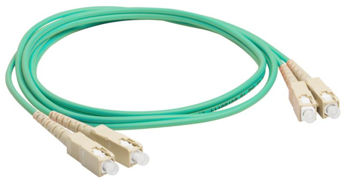 Оптический патч-корд 2 волокна SC-SC 50/125 MM LANMASTER LAN-2SC-2SC/OM3-1.0