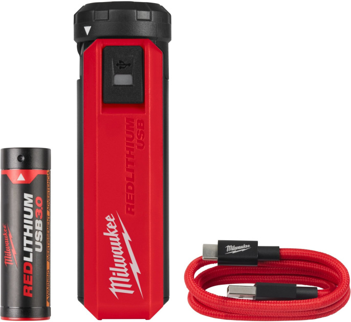 Энергокомплект Milwaukee L4 PPS-301 4932493335 аккумулятор и зарядное устройство с USB-портом+USB-кабель, напряжение: 4В, тип аккумулятора: Li-ion, емкость: 3.0 Ач