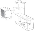 Духовой шкаф электрический Gorenje BOX6737E01BG, 77л, дверца с 2 стеклами, черный