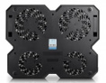 Подставка для ноутбука DeepCool Multi Core X6, 15.6", 380х295х24 мм, 2хUSB, вентиляторы 4 х 900г, черный [dp-n422-mcx6]