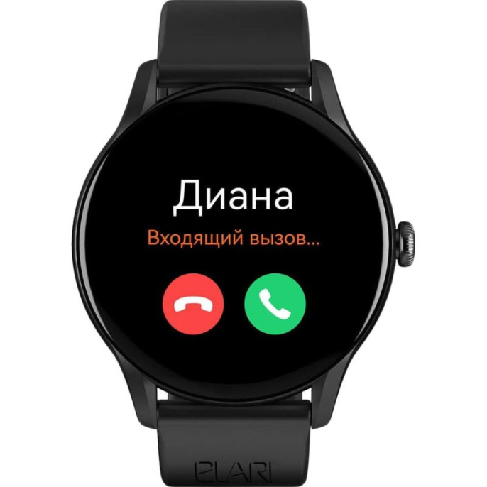 Смарт-часы ELARI Chrono Pro, 1.43", черный/черный [kp-n2-black]
