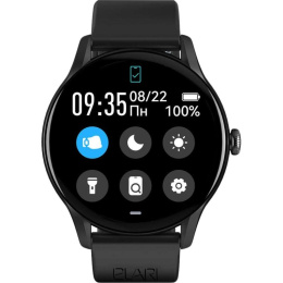 Смарт-часы ELARI Chrono Pro, 1.43", черный/черный [kp-n2-black]