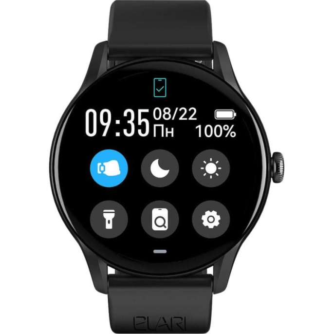 Смарт-часы ELARI Chrono Pro, 1.43", черный/черный [kp-n2-black]