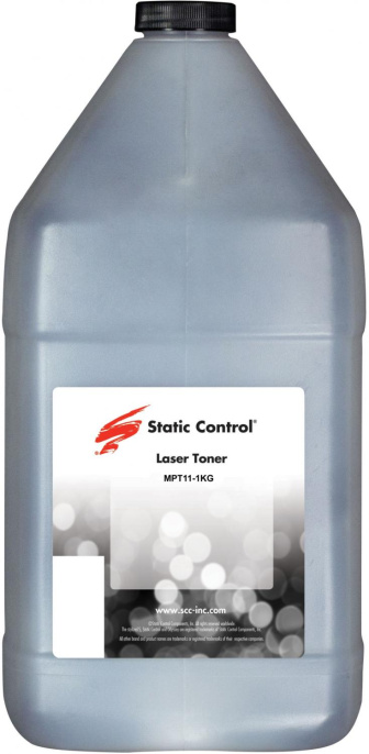 Тонер STATIC CONTROL MPT11-1KG, для НР P1005/1505/1606, черный, 1000грамм, флакон