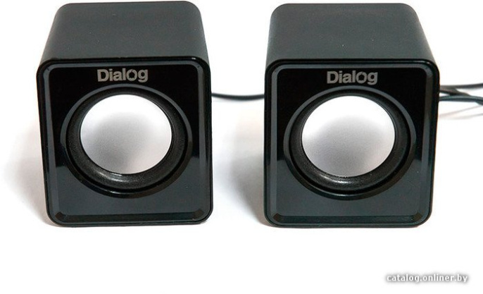 Колонки  Dialog Colibri AC-02UP BLACK {акустические 2.0, 5W RMS, питание от USB}