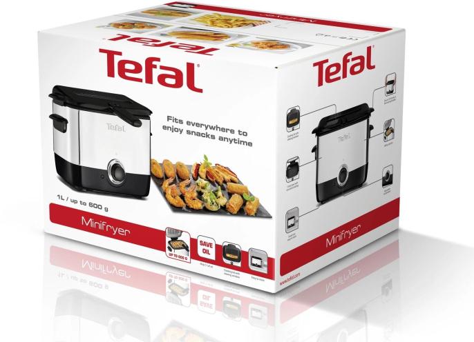 Фритюрница TEFAL FF220015, серебристый/черный