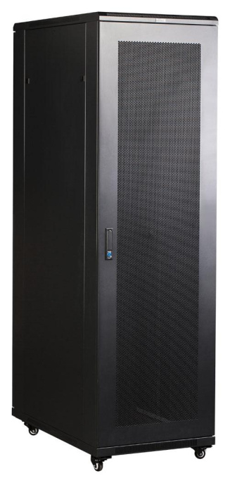 Шкаф коммутационный Lanmaster Business TWT-CBB-22U-6X10-P1 напольный 22U 600x1000мм пер.дв.перфор. задн.дв.перфор.2-хст. 2 бок.пан. 800кг черный IP20