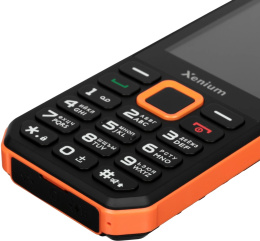 Сотовый телефон XENIUM X300, черный/оранжевый