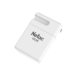 Флешка USB NETAC U116 16ГБ, USB2.0, белый [nt03u116n-016g-20wh]