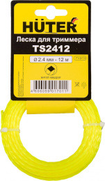 Леска для садовых триммеров Huter TS2412 d 2.4мм L 12м для GGT-800S T /1000S T /1300S T /1500S T 71/2/13