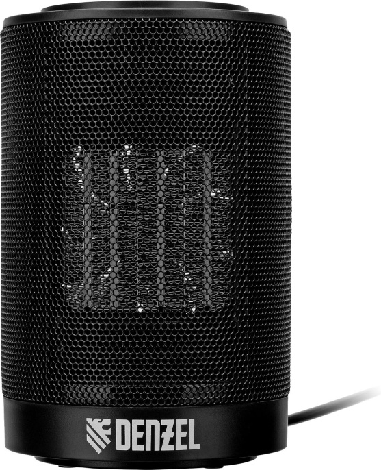 Тепловентилятор керамический DENZEL DTFC-1200S,  1200Вт,  с термостатом, 2 режима, черный