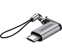Адаптер UGREEN US282 50590 USB-C Female to Micro USB Male Adapter. Цвет: серый (50590_)