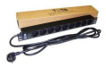 Блок розеток 19" 9 шт. без выключателя, 16A 250V, шнур питания 3.0 м TWT-PDU19-16A9P-3.0