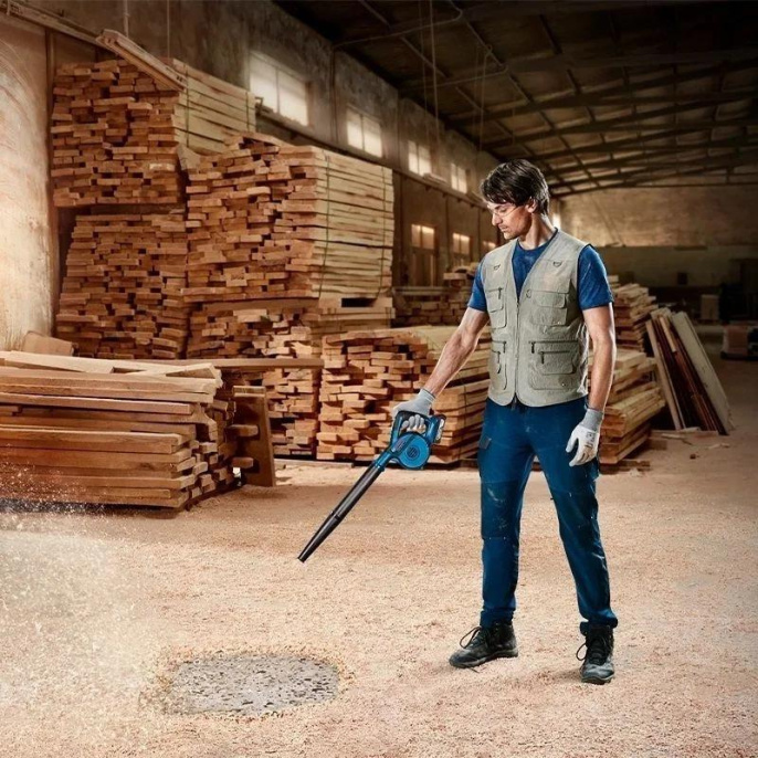 Воздуходувка Bosch GBL 18V-120 пит.:от аккум. синий