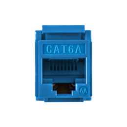 Модуль-вставка Keystone Jack RJ-45 ExeGate KJ-8P8C-U-C6A-180-Dual (Кат.6A, неэкранированная, 180 градусов, IDC Krone/110) EX297263RUS
