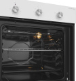 Духовой шкаф электрический MEFERI Light MEO604WH, 65л, дверца с 2 стеклами, белый