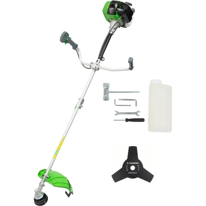 Бензиновый триммер TRUEGREEN леска/нож, 52 см, 1.88 л.с. CG-KW13-520