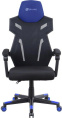 Кресло игровое Oklick 111G, сетка/ткань, до 150кг, черный/синий