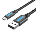 Кабель Vention USB 2.0 AM/micro B 5pin - 2м Черный COLBH