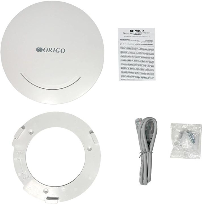 Точка доступа ORIGO OAP300FC, N300, 2.4ГГц, 1xRJ45, белый [oap300fc/a1a]