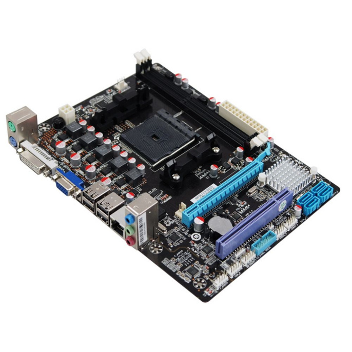 Материнская плата Esonic A88F2AL2, Socket FM2+, AMD A88, 2xDDR3-2133, D-SUB, DVI, 1xPCI-Ex16x, 1xPCI, 4xSATA3, 6 Ch Audio, Lan, 4xUSB3.0, 6xUSB2.0, 2xPS/2, mATX, RTL {20} (A88F2AL2-A1)