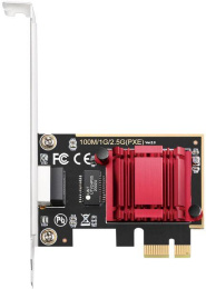 PE25 2,5-гигабитный адаптер PCI-E, чипсет: Realtek, автоматическое согласование скорости (10/100/1000/2500 Мбит/с), поддержка стандартов IEEE (802.3ad, 802.3az, 802.1Q, 802.1p, 802.3x, 802.3z, 802.2), поддержка кадров Jumbo, поддерживаемые операционные си